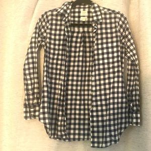 XS JCrew women’s plaid button down